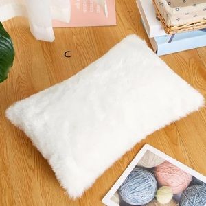 Faux Fur Decorative Pillow 1pc